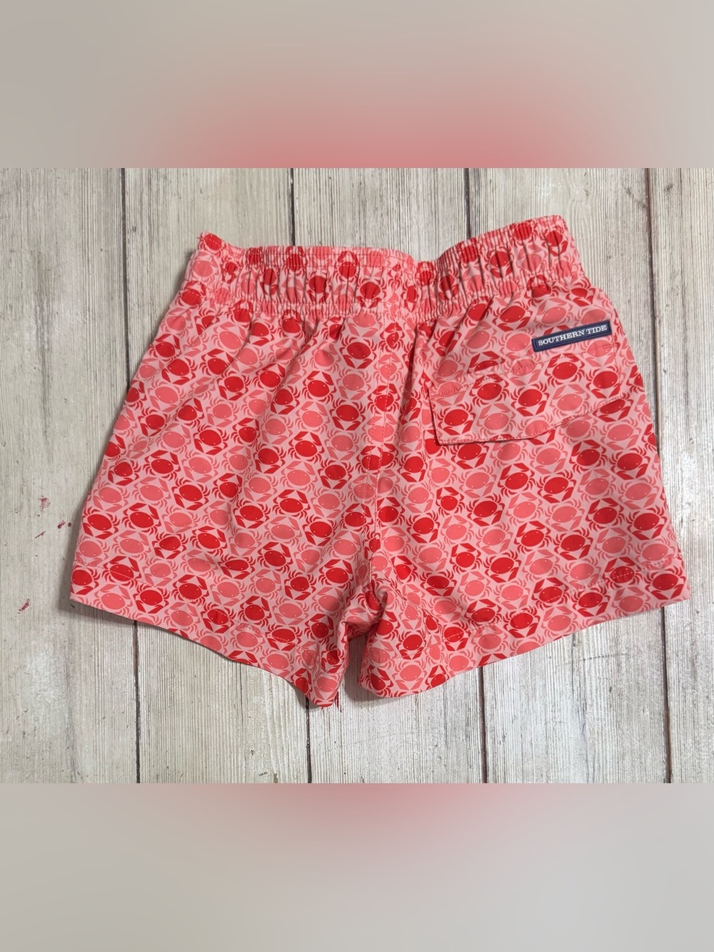Southern Tide Why So Crabby Crab swim trunks boys XS 4-5